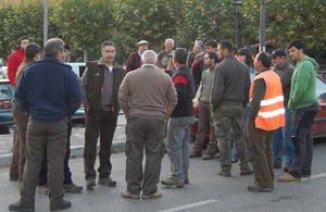 Componentes de la cuadrilla 31 en el ferial de Potes