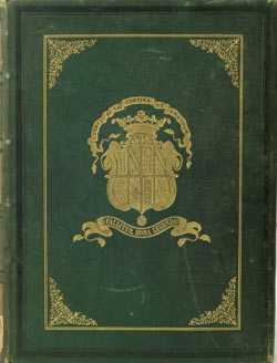 Escudo Herldico de D. Joaqun Gmez de la Cortina que se encuentra en la Biblioteca Histrica (Madrid).
