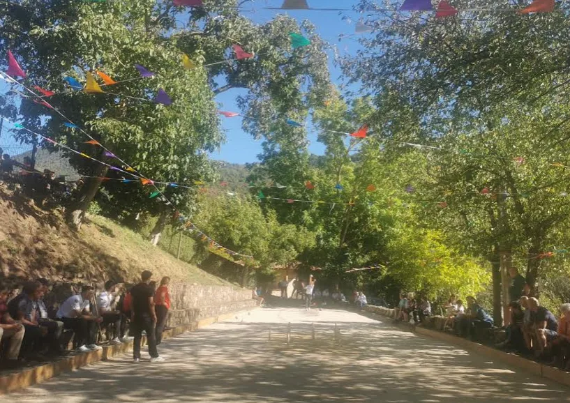 Concurso de Bolo Palma en la bolera de Pumareña